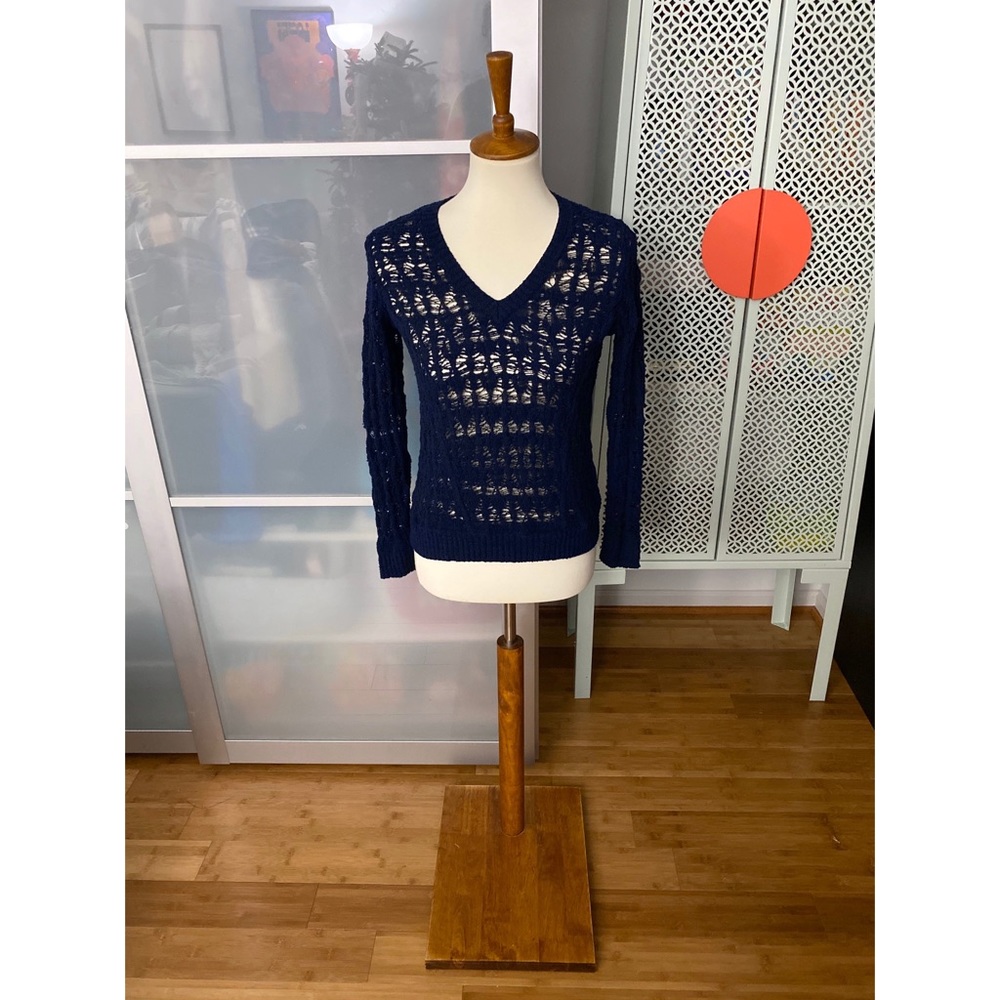 Rag & Bone Vicky Open Knit V Neck Sweater